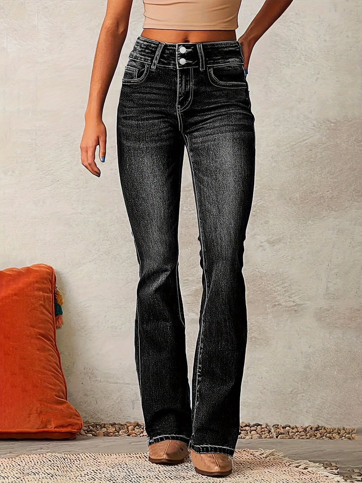 Camille | Flared jeans met hoge taille