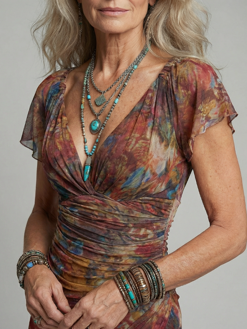 Jolien | Midi Halter Jurk