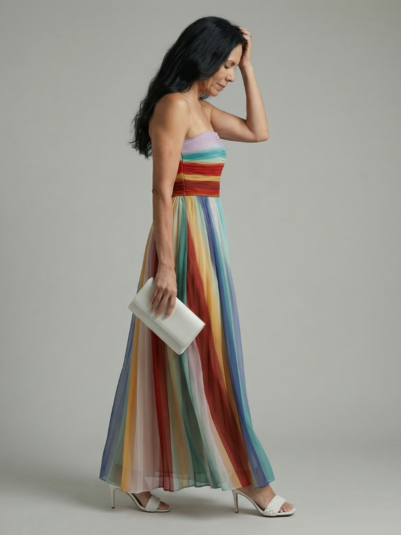 Amber | Maxi Gestreepte Jurk