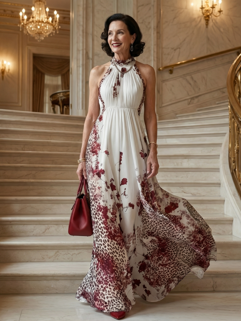 Hilde | Maxi Geplooide Jurk