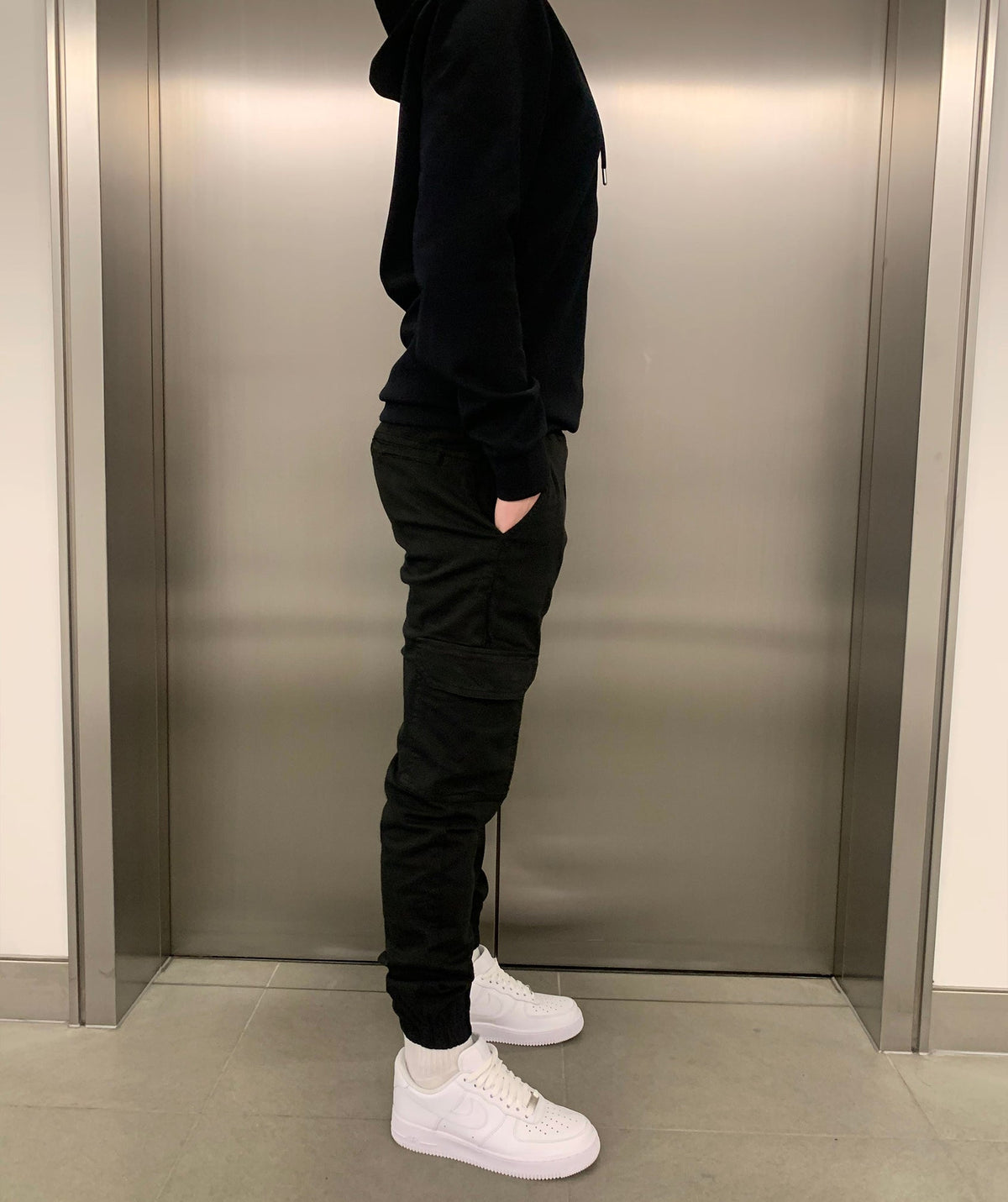 Cargo broek met joggerpasvorm