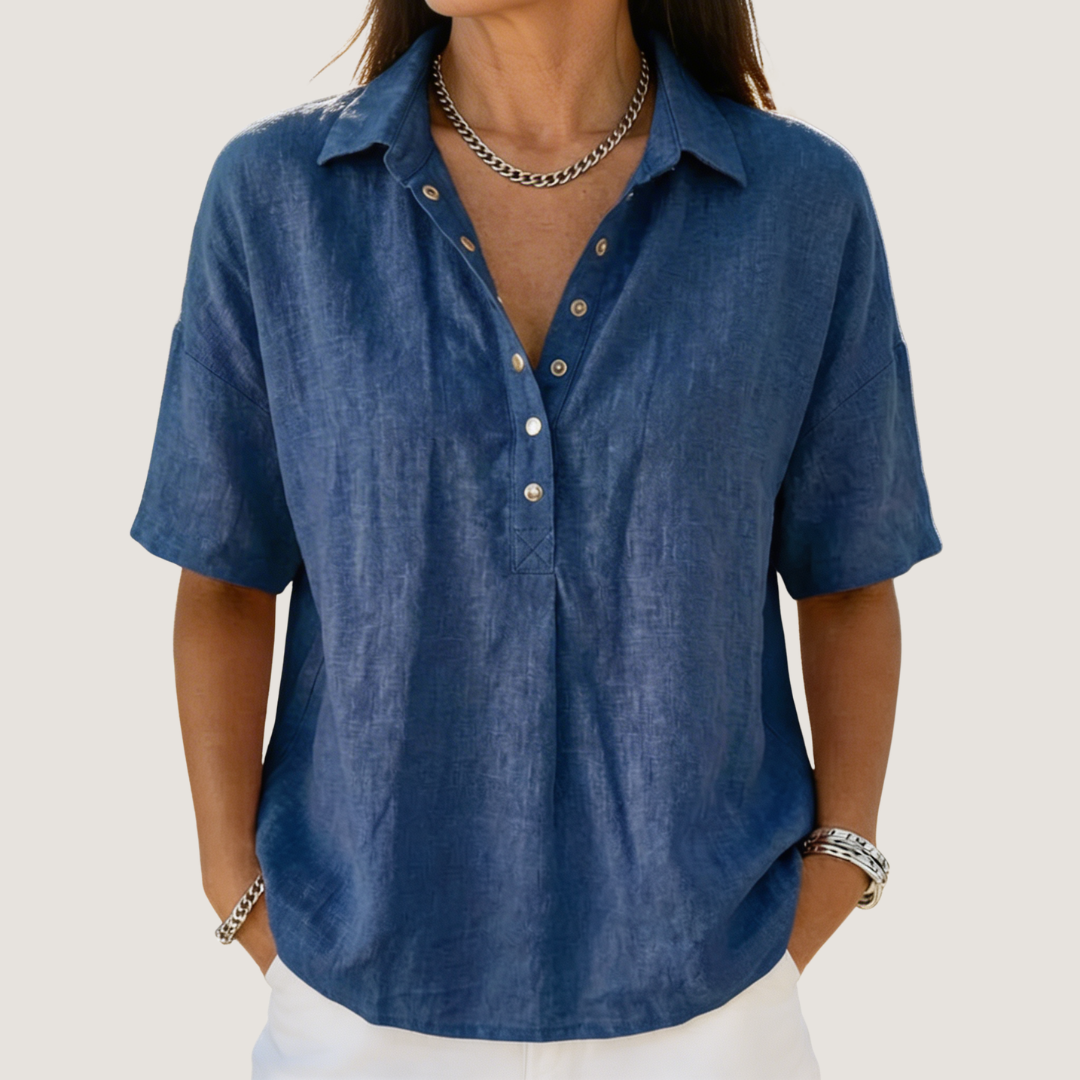 Ella-blouse van katoen