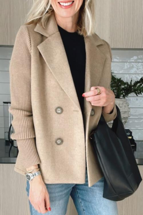 Sorelle | Elegant jasje met gebreide mouwen