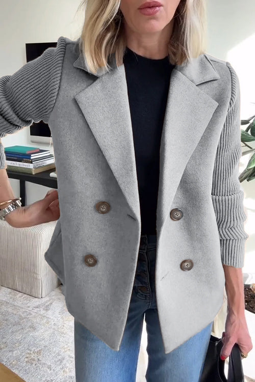 Sorelle | Elegant jasje met gebreide mouwen