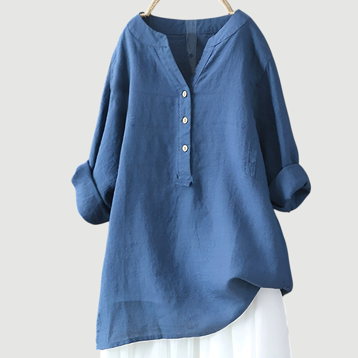LINA | Lichte en comfortabele linnen blouse voor vrouwen