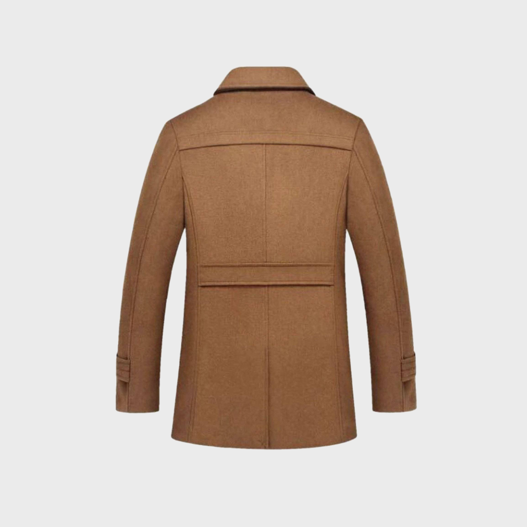 Andrzej | Klassieke wollen mantel in peacoat-stijl