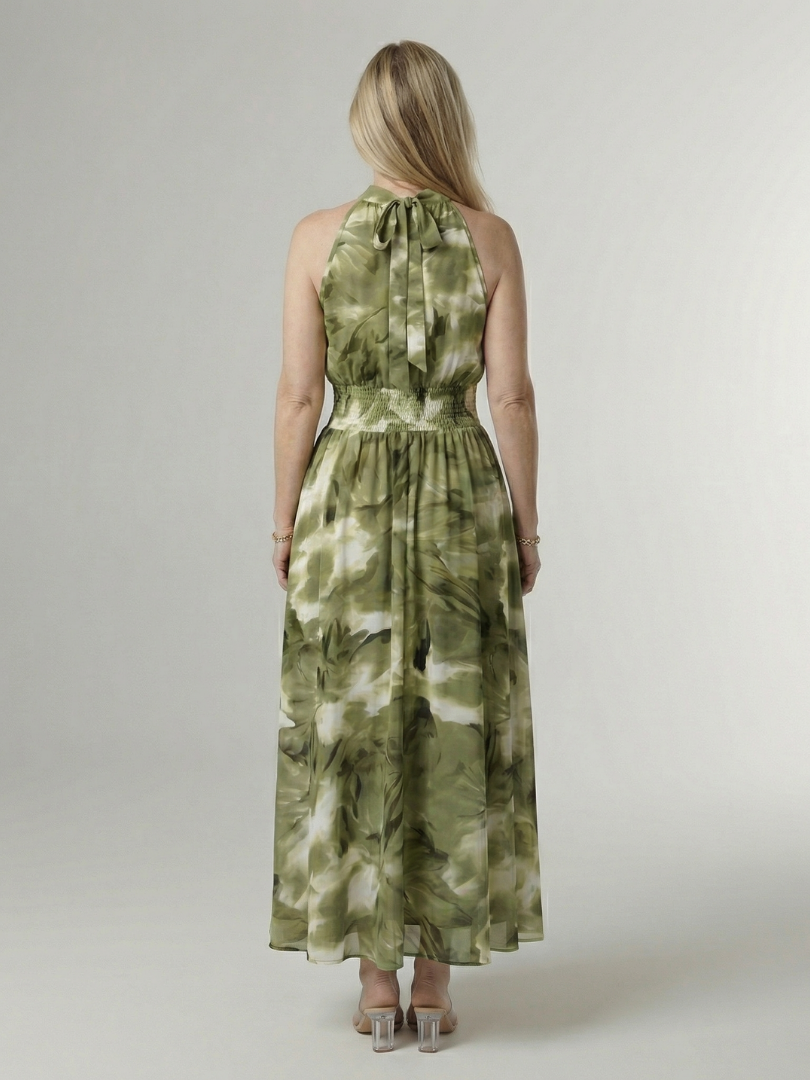 Lies | Midi Halter Jurk