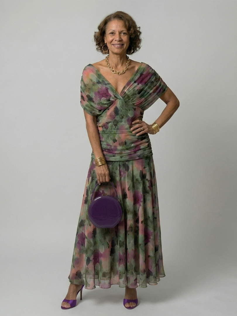 Maud | Midi Off-Shoulder Jurk