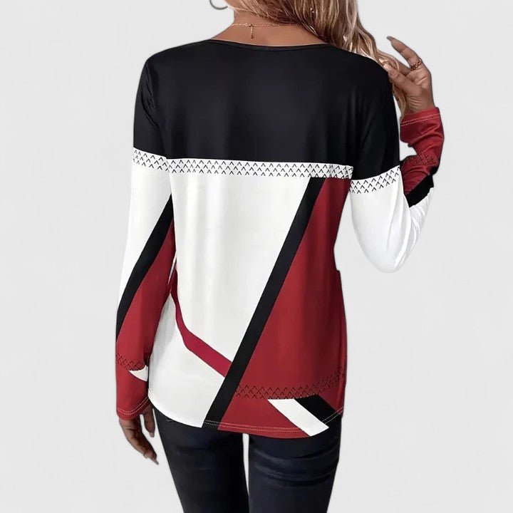 Lena | Top met grafische print