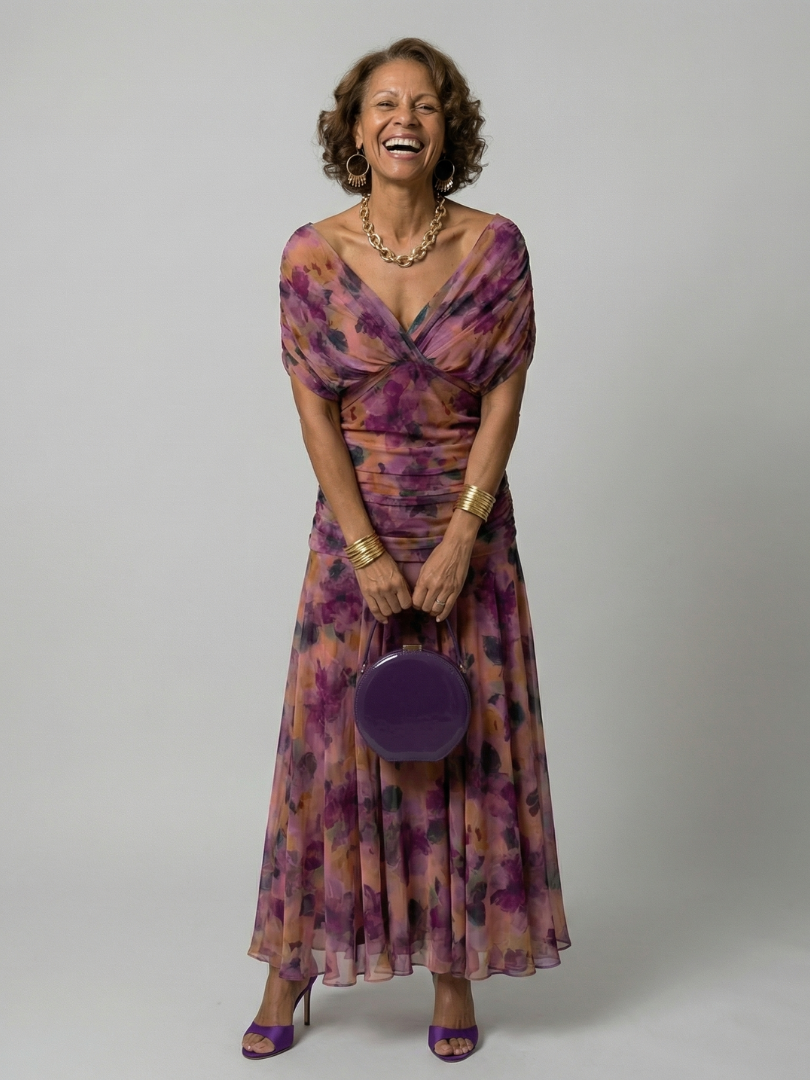 Maud | Midi Off-Shoulder Jurk