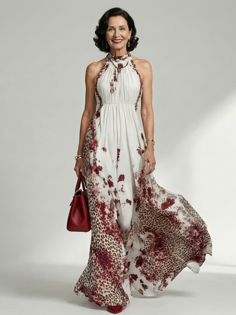 Hilde | Maxi Geplooide Jurk