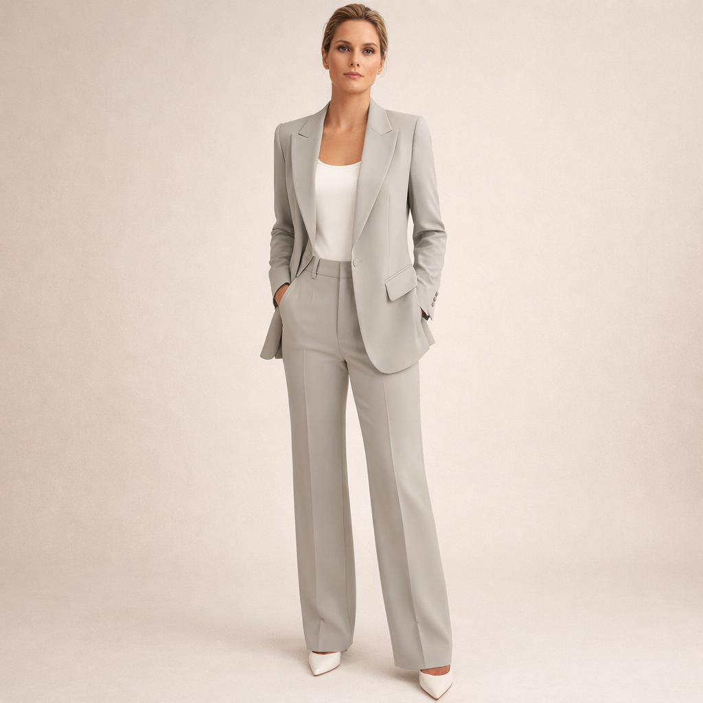 Vanessa™ | Elegant pak met uitlopende broek