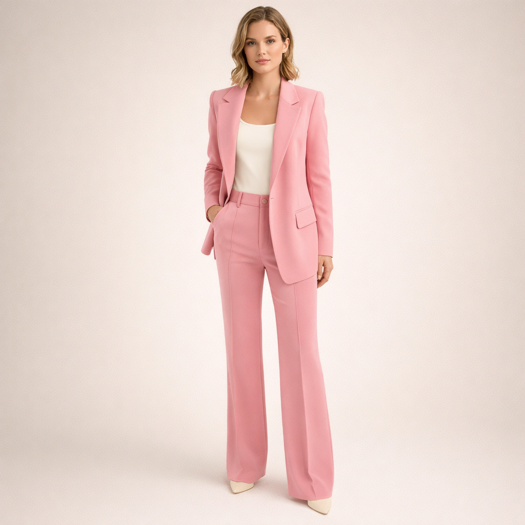 Vanessa™ | Elegant pak met uitlopende broek
