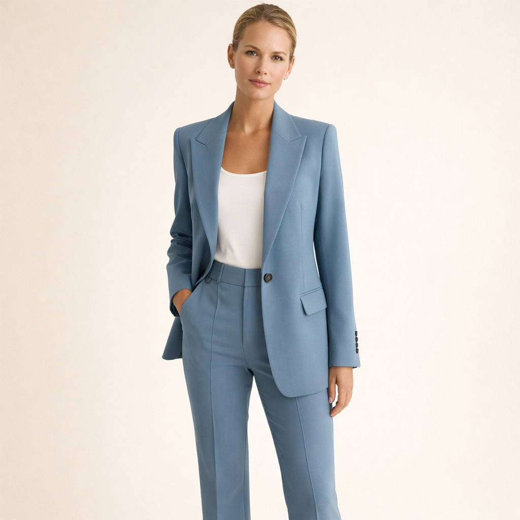 Vanessa™ | Elegant pak met uitlopende broek