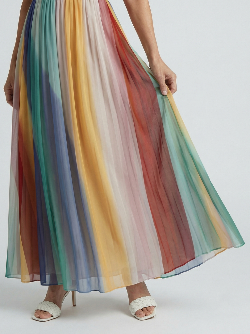 Amber | Maxi Gestreepte Jurk