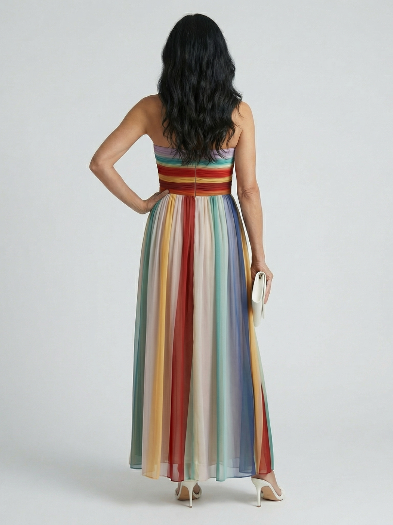 Amber | Maxi Gestreepte Jurk