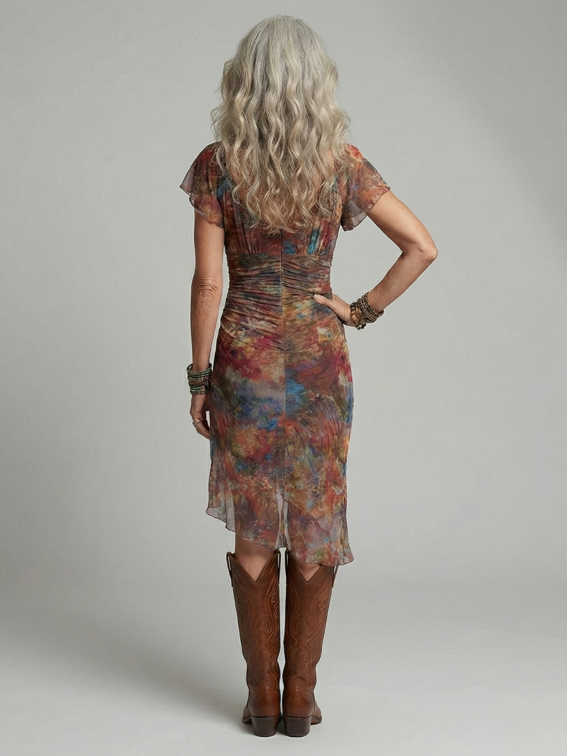 Jolien | Midi Halter Jurk