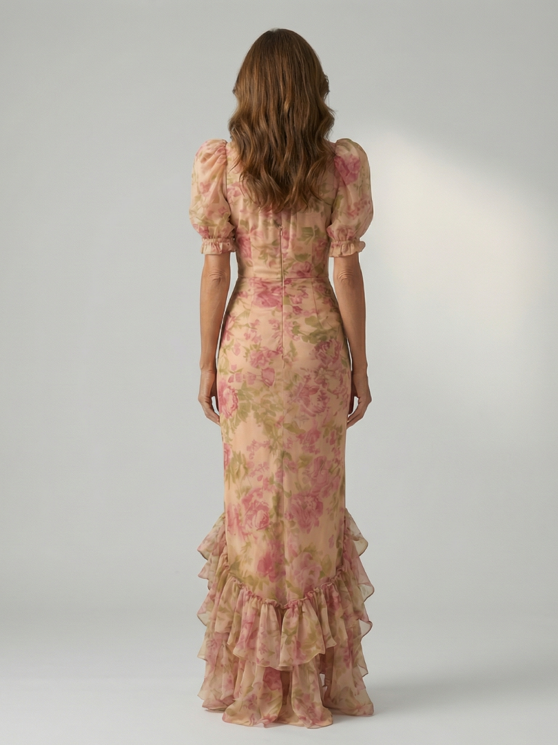 Fien | Maxi Jurk met Hoge Hals
