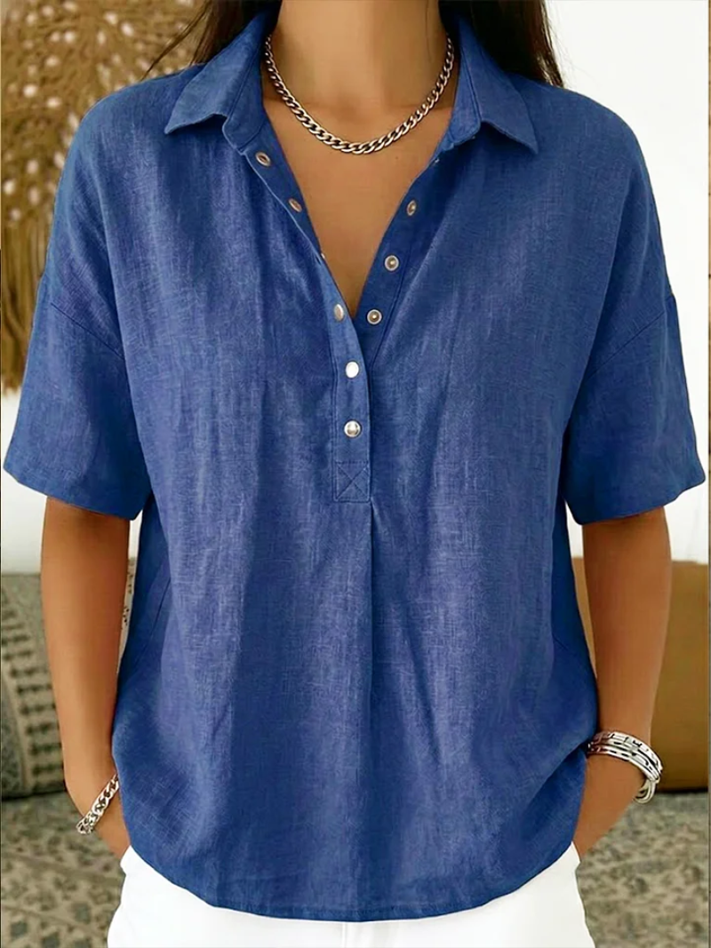 Ella-blouse van katoen