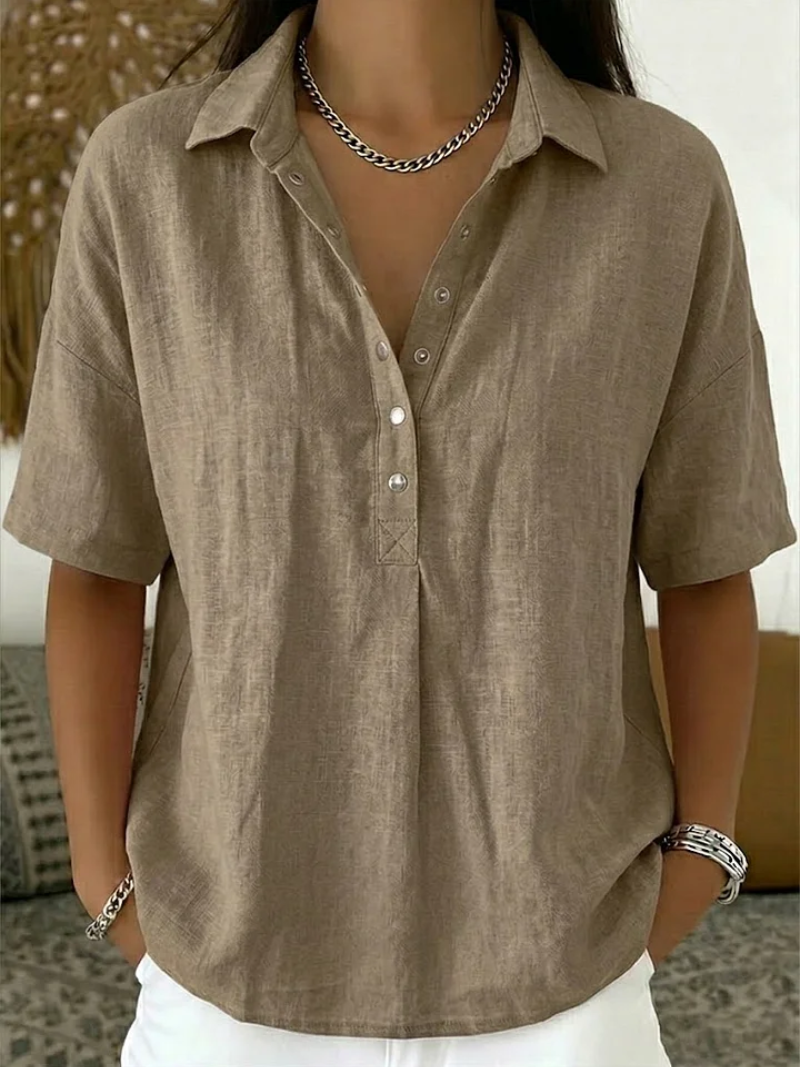 Ella-blouse van katoen