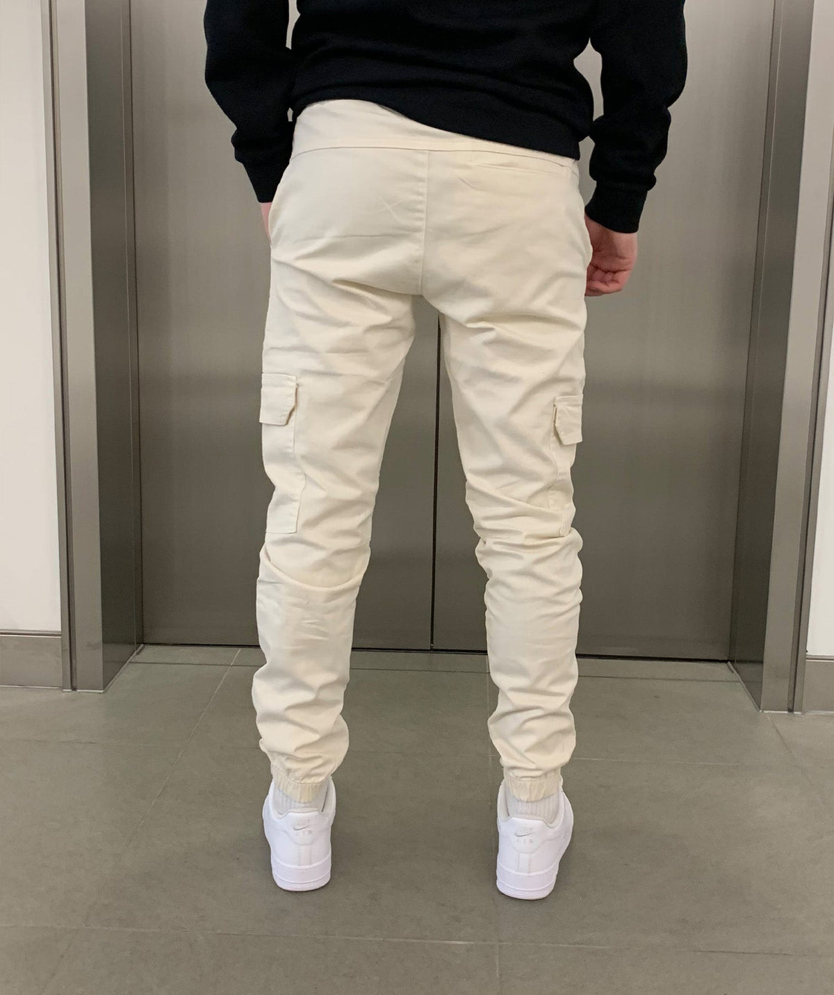 Cargo broek met joggerpasvorm
