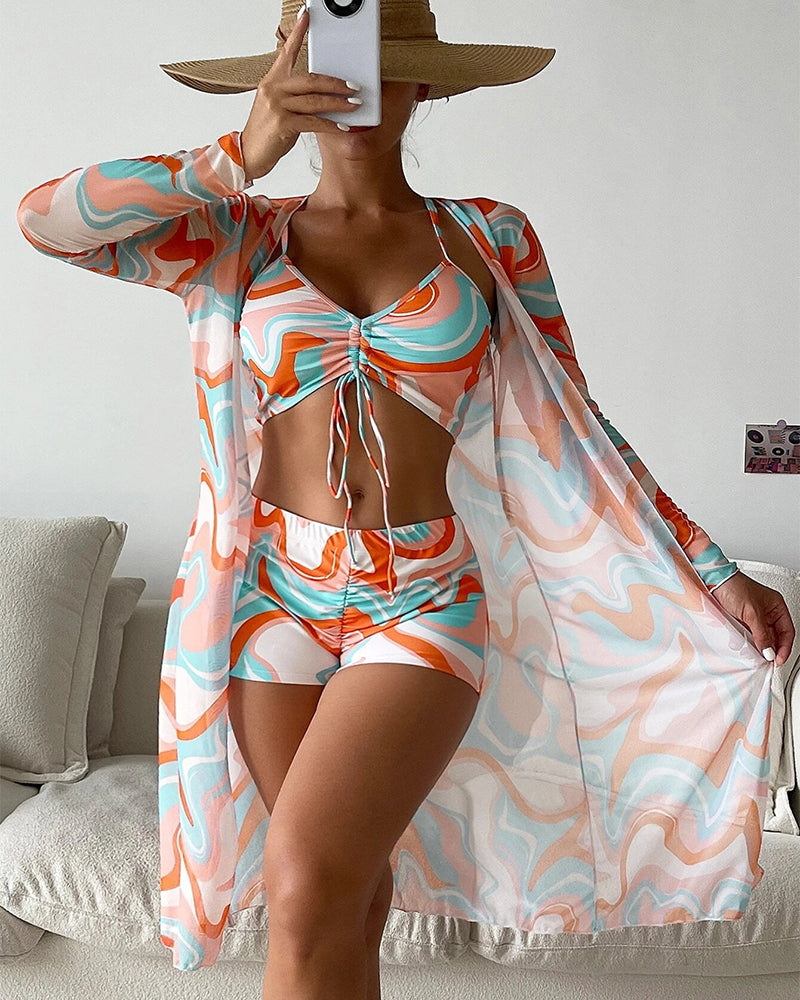 Yara | 3-Delige Bikini Set met Print