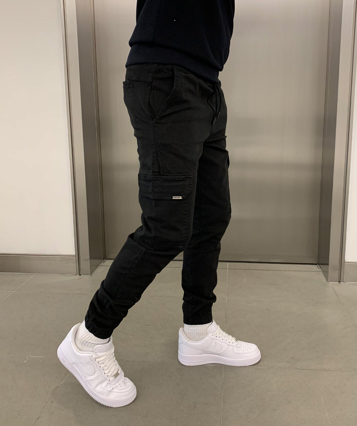 Cargo broek met joggerpasvorm