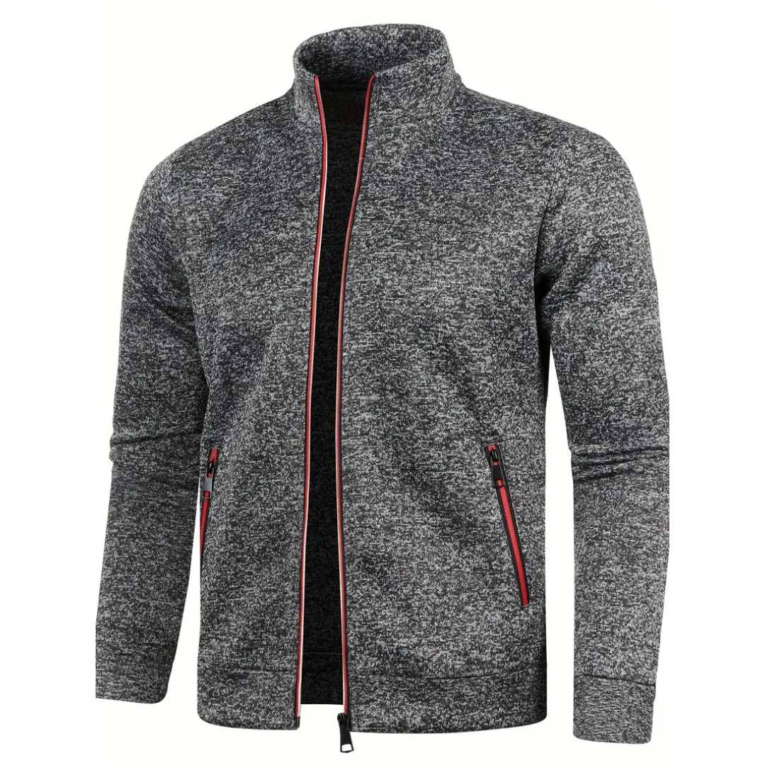 Charles | Klassiek Gebreid Vest met Rits
