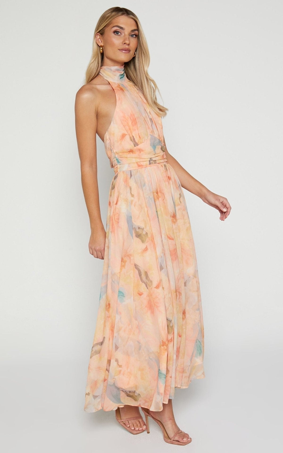 Antonella | Elegante Halterneck-Maxikleed