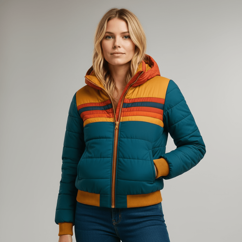 Sentra | De Retro Regenboog Pufferjas