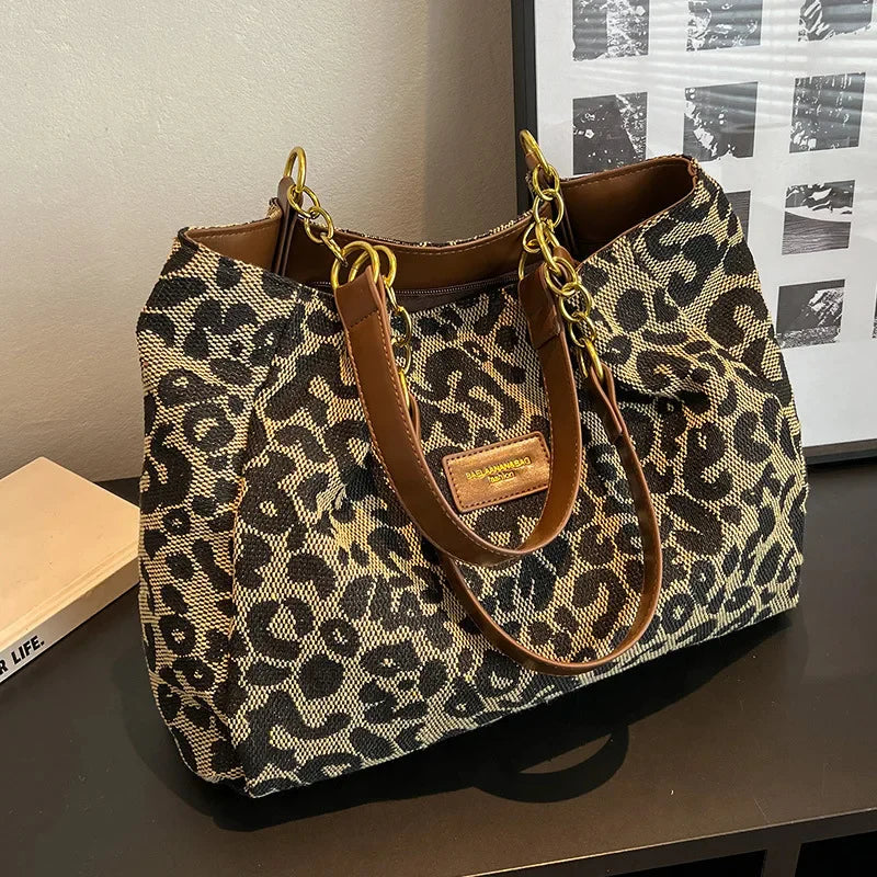 Leonora | Luipaard Charm Tote