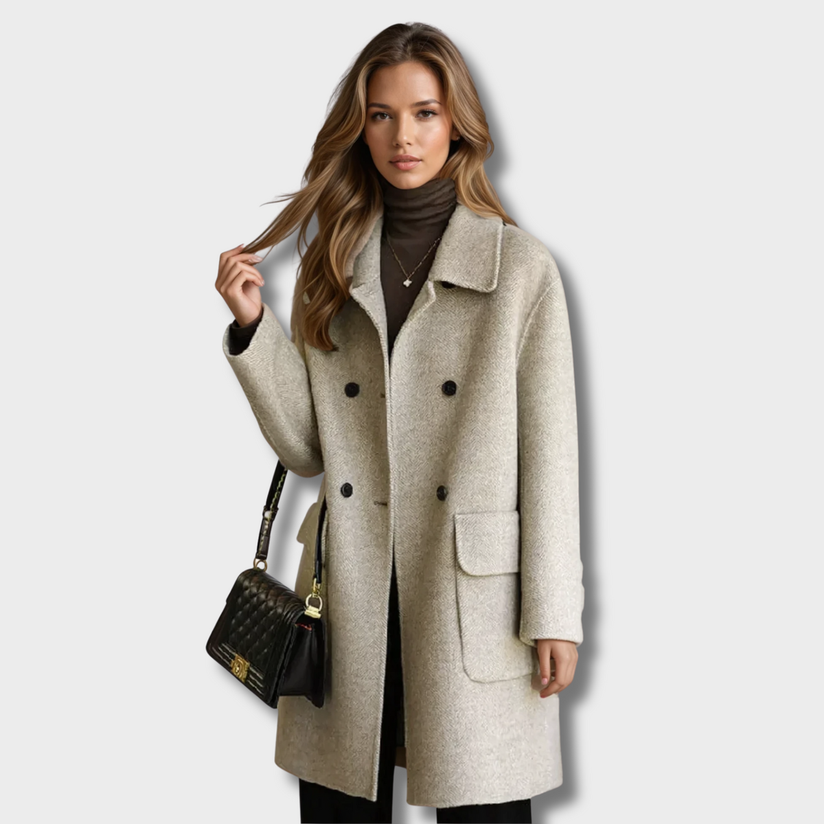 Megan | Elegante lange jas