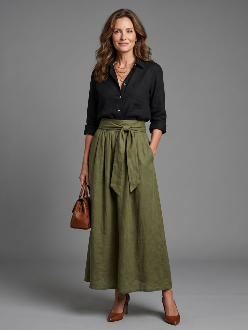 Sanne | Tweedelig Midi Rok Set