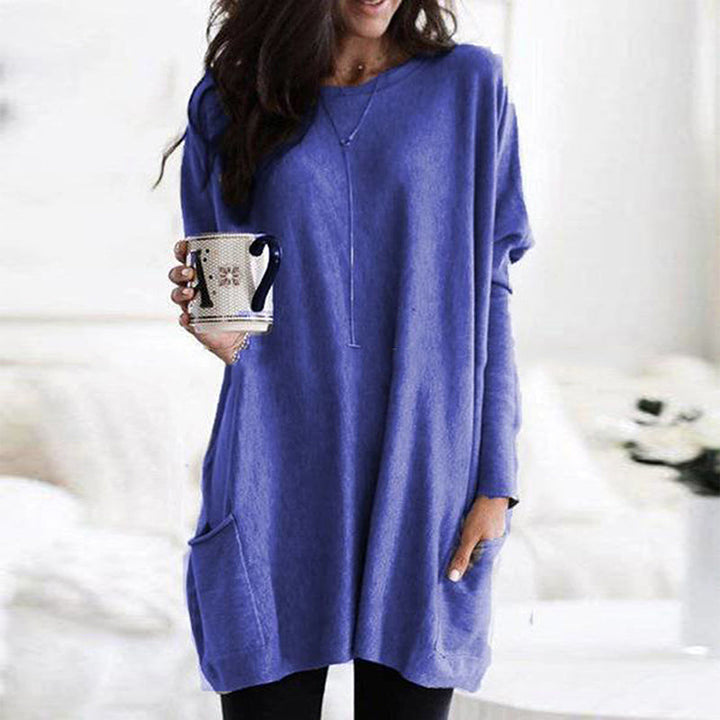 Nerissa | Relaxte tuniek met zakken en elegante buikbedekking