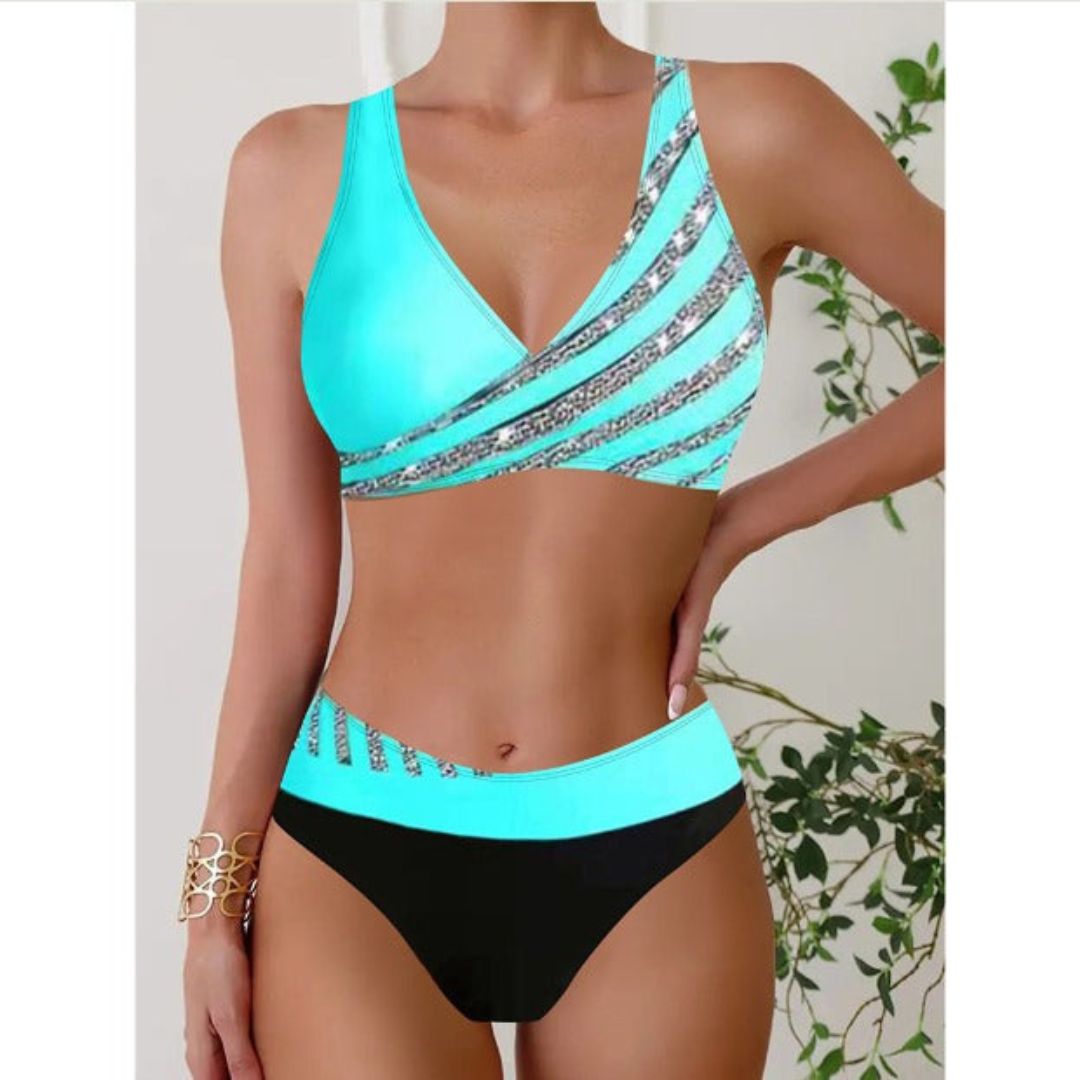 Zoë - Geprinte Haltertop Kleding