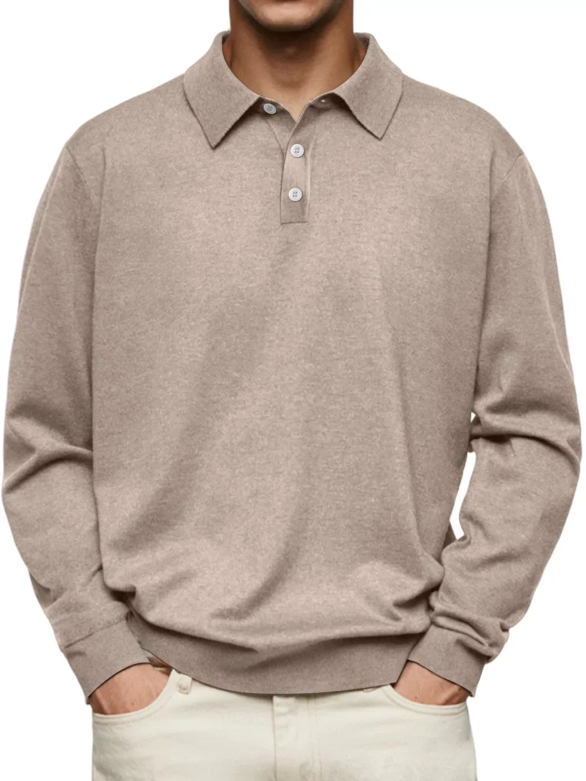 Brent | Casual Poloshirt Met Lange Mouwen