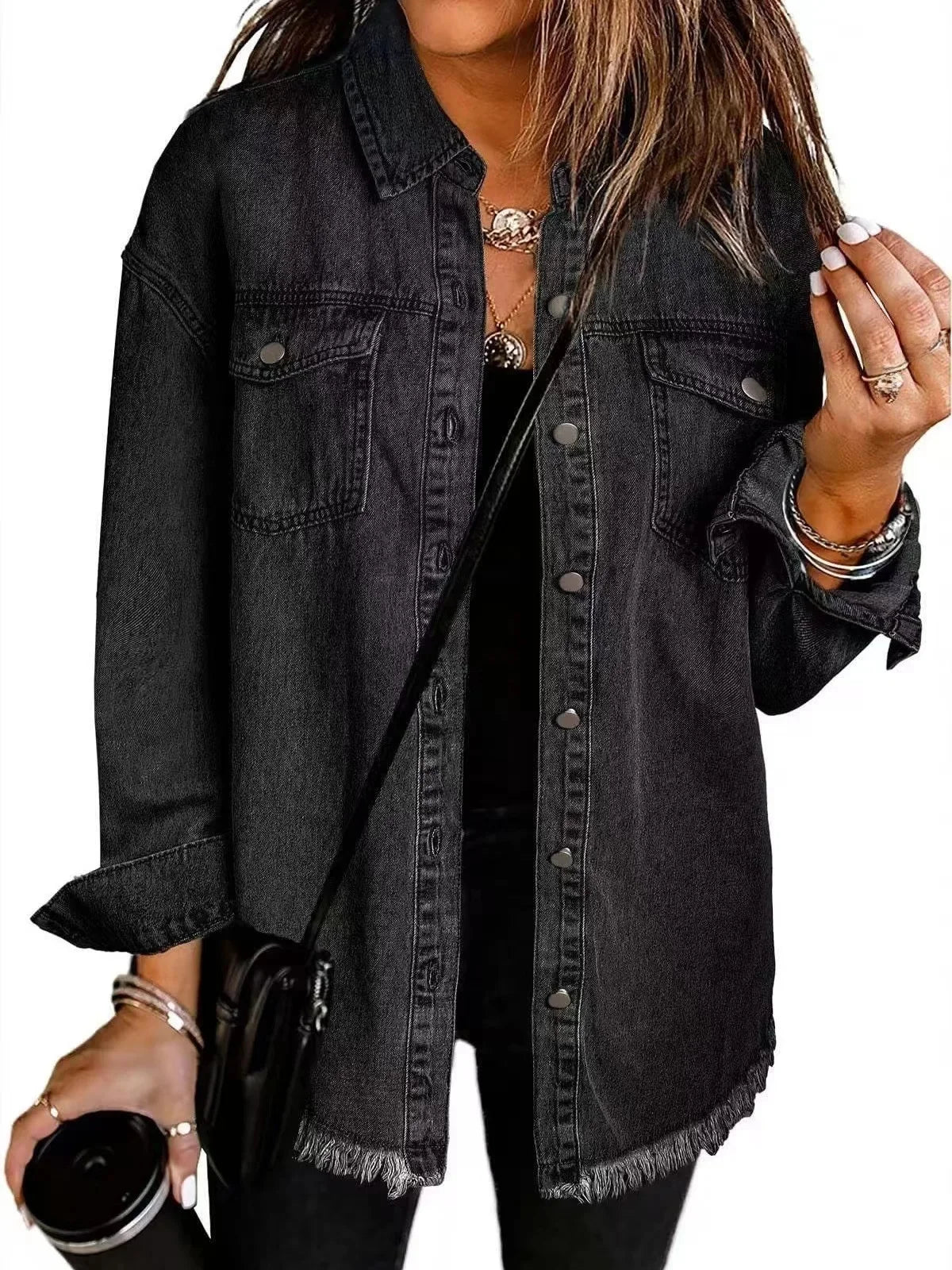 Khea | Denim overhemdjasje