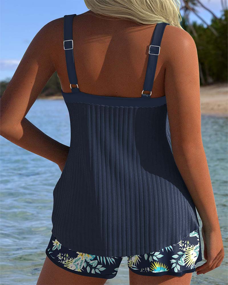 Iris | Tankini Gestreept met Tweedelig Strandbroekje