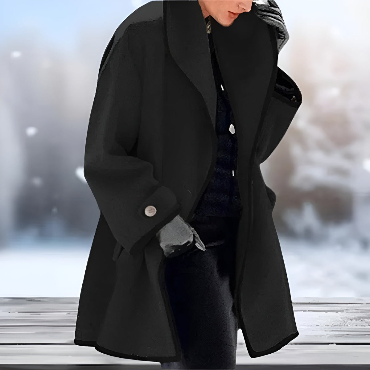 Elei | Warme mantel met elegante details