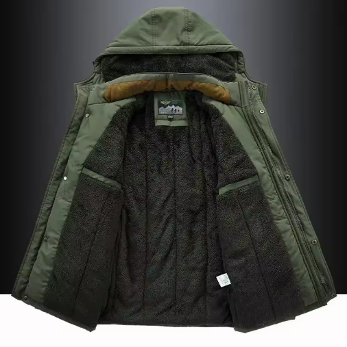 Borys – Warme Herenkraag met fleece en premium winterwolmix
