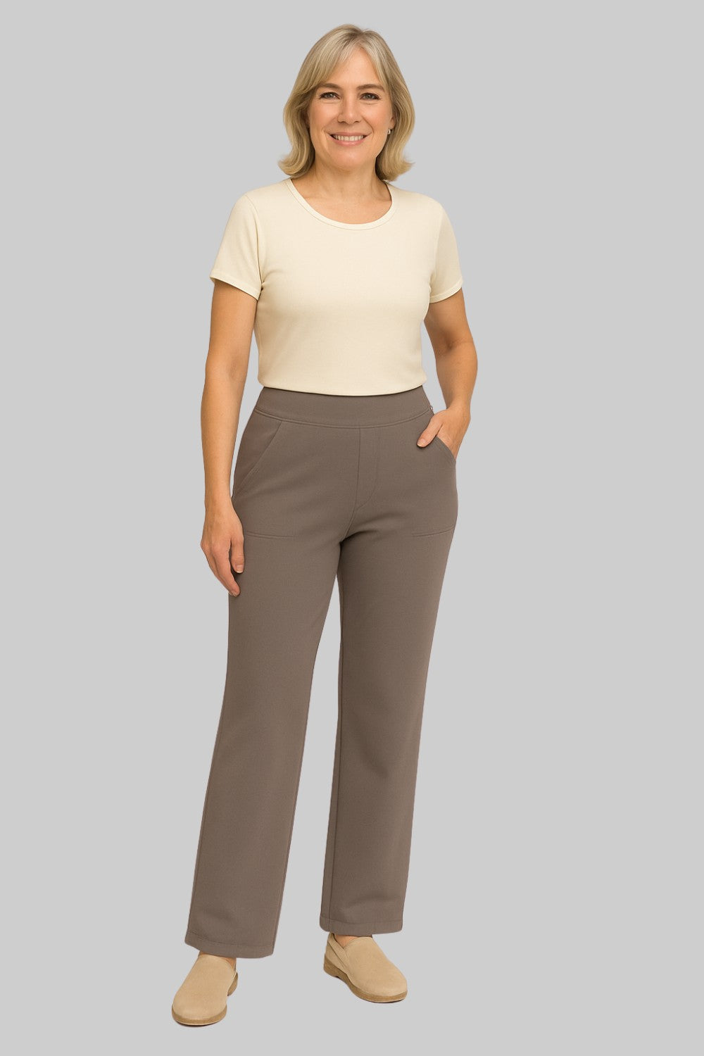 Calista | Elegante broek in zachte jersey